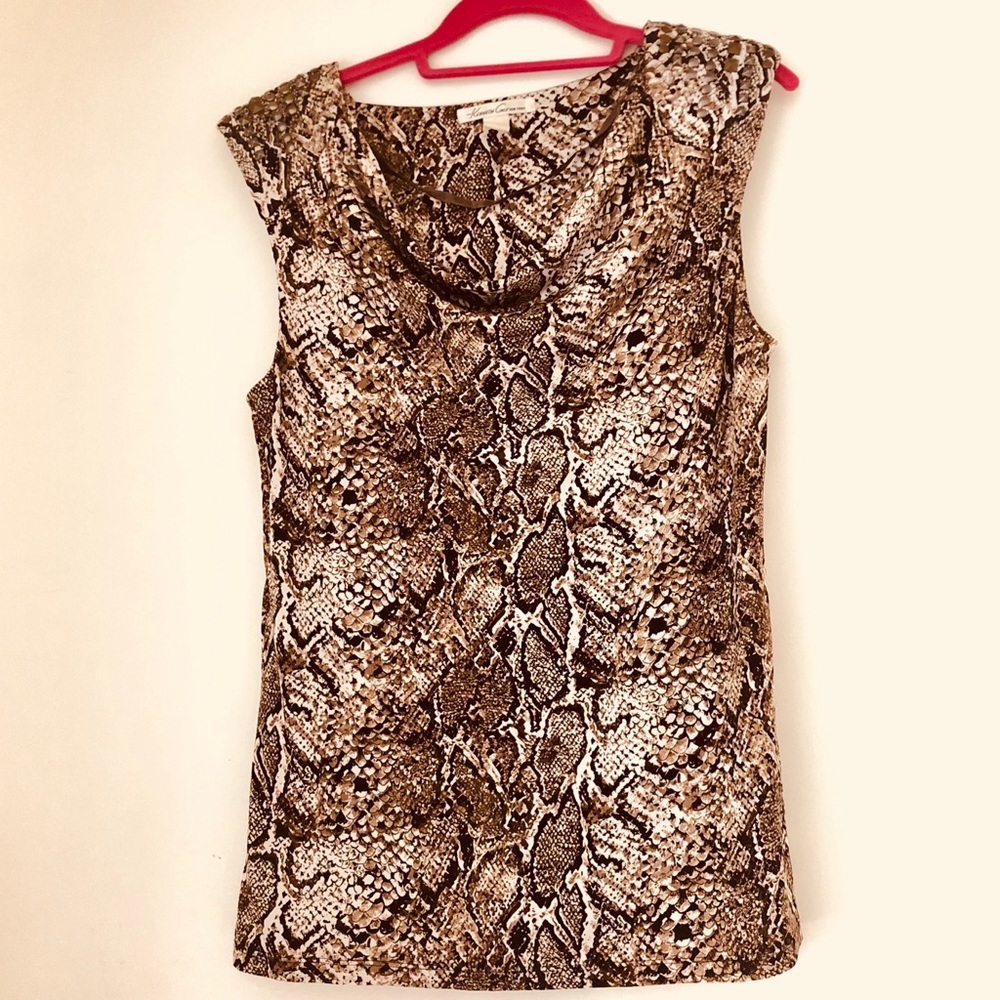 Kenneth Cole animal print top